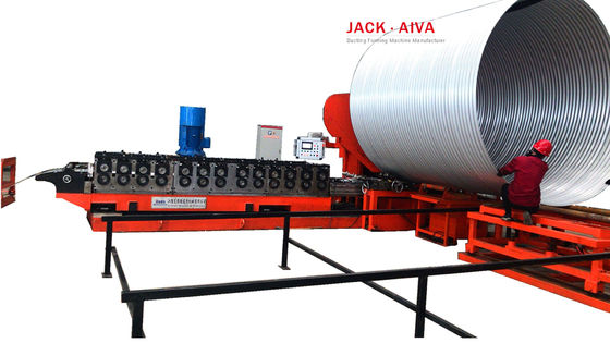 800 مم 6000 مم المموج أنبوب حلزوني آلة